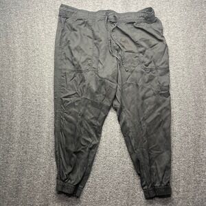 Orvis Joggers Womens XXL Gray Lyocell Drawstring Elastic Waist Casual Pants